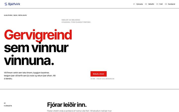 Forsíða útgáfu 8